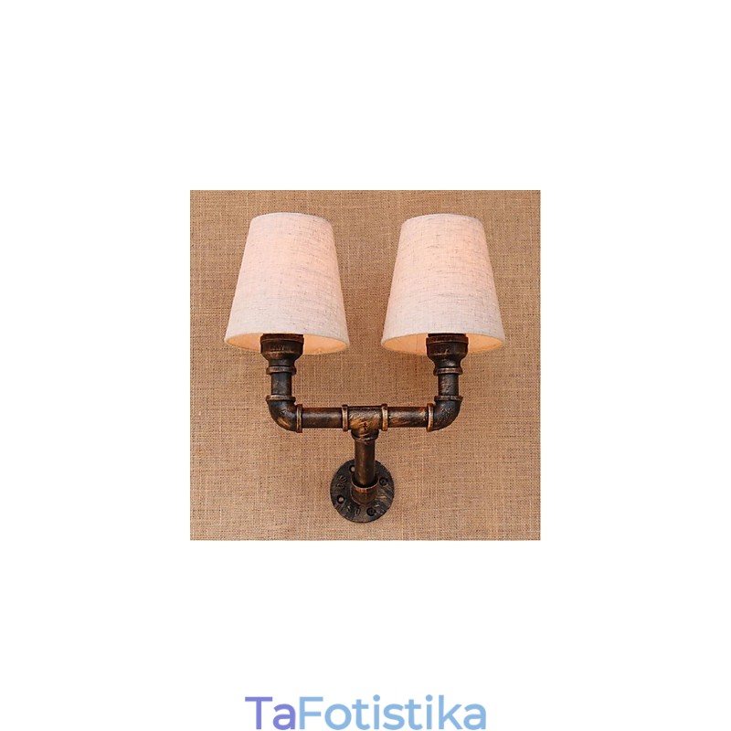 Rustic Lodge Brass Χαρακτηριστικό για Απλίκες Τοίχου Περιβάλλοντος Φωτιστικό τοίχου