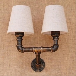 Rustic Lodge Brass Χαρακτηριστικό για Απλίκες Τοίχου Περιβάλλοντος Φωτιστικό τοίχου