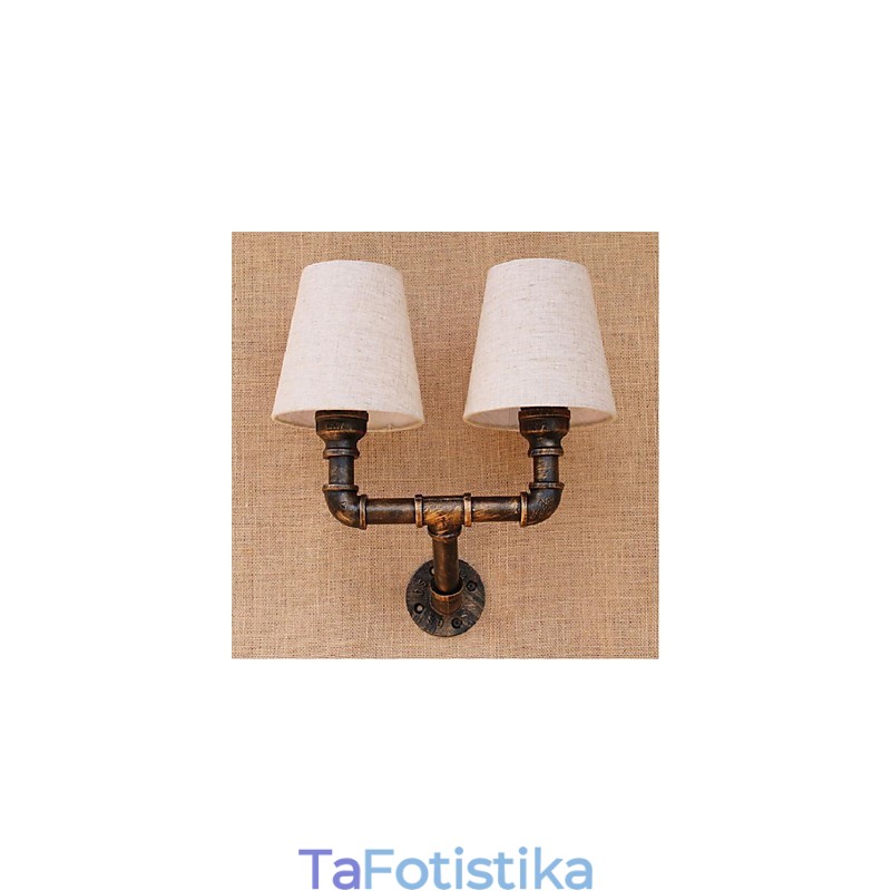 Rustic Lodge Brass Χαρακτηριστικό για Απλίκες Τοίχου Περιβάλλοντος Φωτιστικό τοίχου