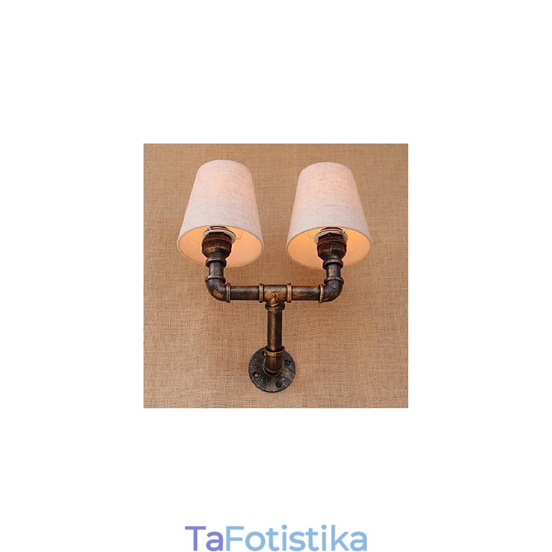 Rustic Lodge Brass Χαρακτηριστικό για Απλίκες Τοίχου Περιβάλλοντος Φωτιστικό τοίχου