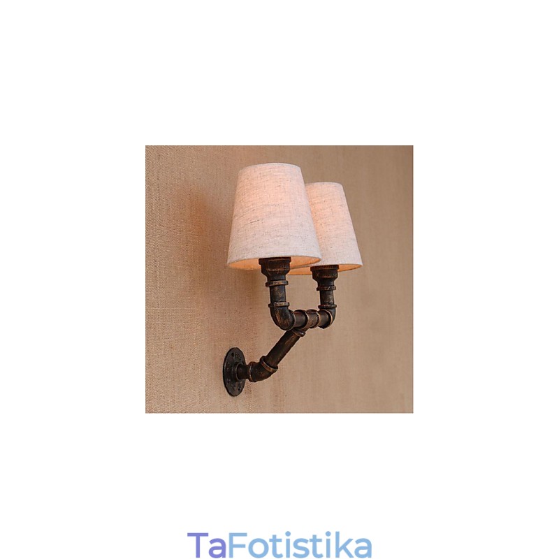 Rustic Lodge Brass Χαρακτηριστικό για Απλίκες Τοίχου Περιβάλλοντος Φωτιστικό τοίχου