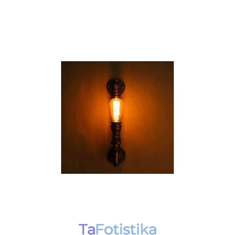 American Retro Loft Industrial Water Alisle Stairs Creative Personality Restaurant Bar Φωτιστικό τοίχου μονής κεφαλής