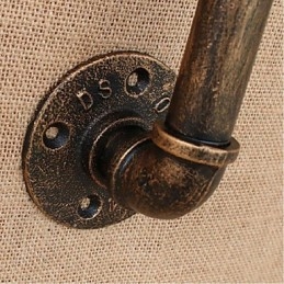 Nostalgia Simple Water Pipe Διακοσμητικό Μικρό Επιτοίχιο Φωτιστικό τοίχου