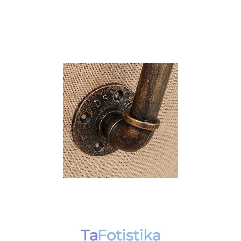 Nostalgia Simple Water Pipe Διακοσμητικό Μικρό Επιτοίχιο Φωτιστικό τοίχου