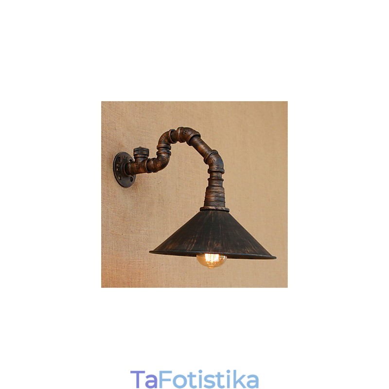 Λειτουργία φινιρίσματος Rustic Lodge Country Black Oxide για Απλίκες τοίχου με φως περιβάλλοντος