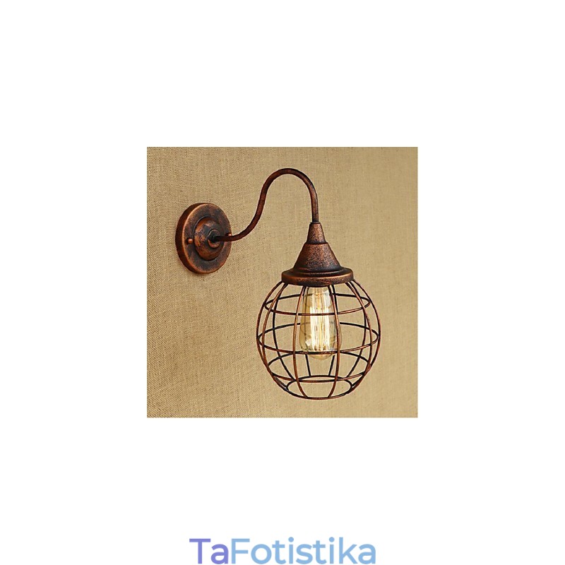 Απλό και ρετρό Creative Personality Χρώμα σκουριάς Αμερικανικό φωτιστικό τοίχου Απλίκες τοίχου Φωτιστικό τοίχου