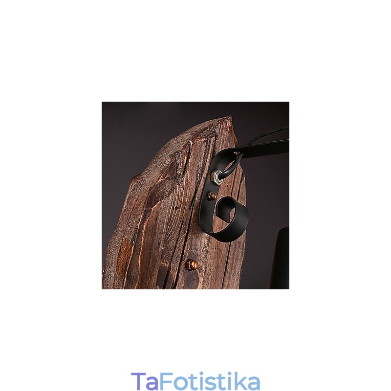 Μονόκεφαλο Industrial Vintage Ρετρό Ξύλινη Ζωγραφική Έγχρωμο Επιτοίχιο φωτιστικό για το Διακοσμητικό Φωτιστικό τοίχου Home Hotel Corridor