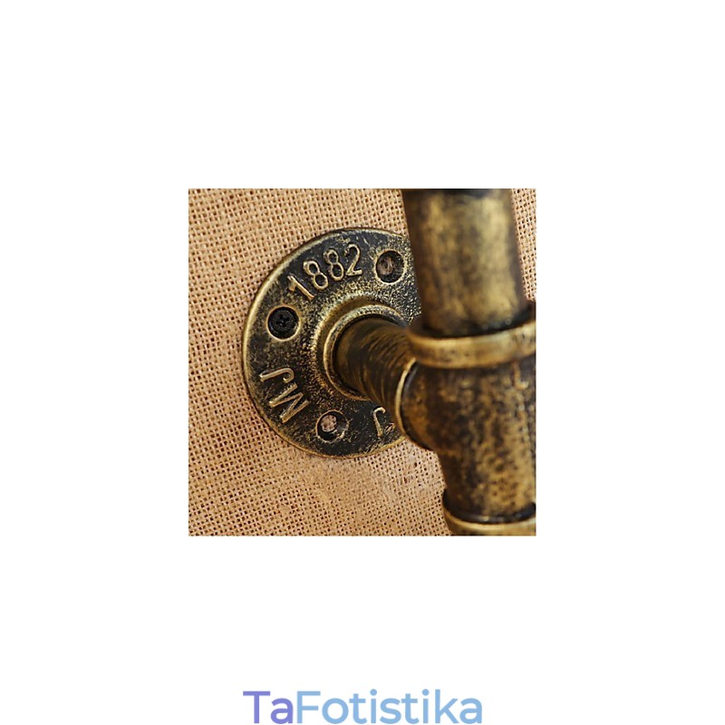 Retro Industrial Wind Switch Επιτοίχιο Φωτιστικό Μπουκαλιού Νερού Ανοιχτό Κεχριμπάρι