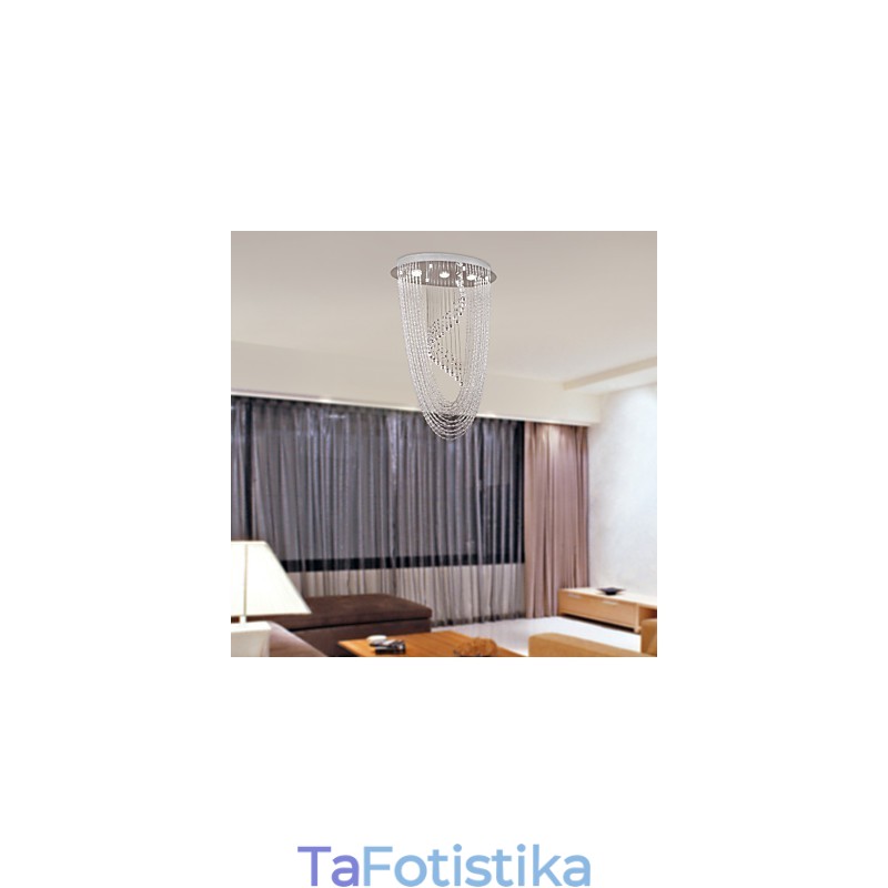 Μοντέρνα μοντέρνα βάση με κρυστάλλινο χρώμιο πολυελαίου
