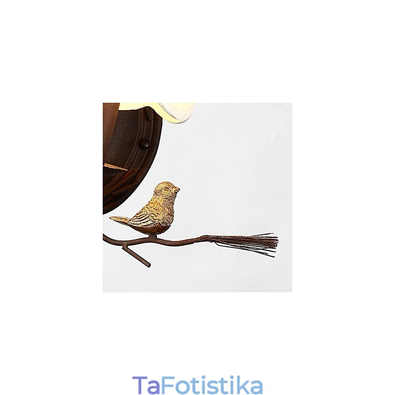 North American Vintage Metal με Resin Bird και Φωτιστικό τοίχου από κουκουνάρι Κατάλληλο για το Φωτιστικό τοίχου της τραπεζαρίας του σαλονιού
