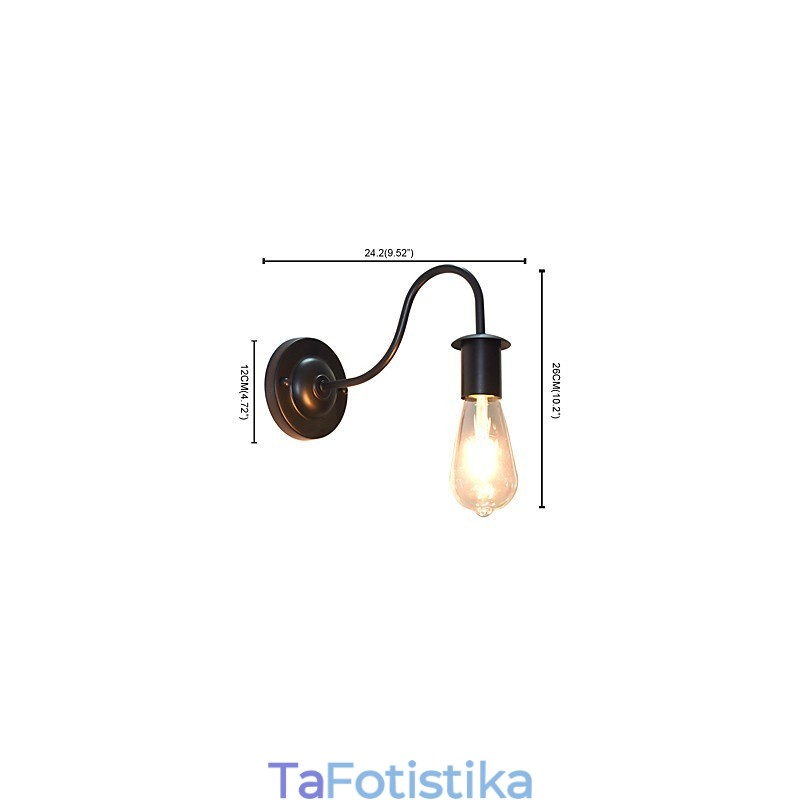 Χαρακτηριστικό παραδοσιακής κλασικής ζωγραφικής Rustic Lodge για απλίκες τοίχου Downlight Φωτιστικό τοίχου