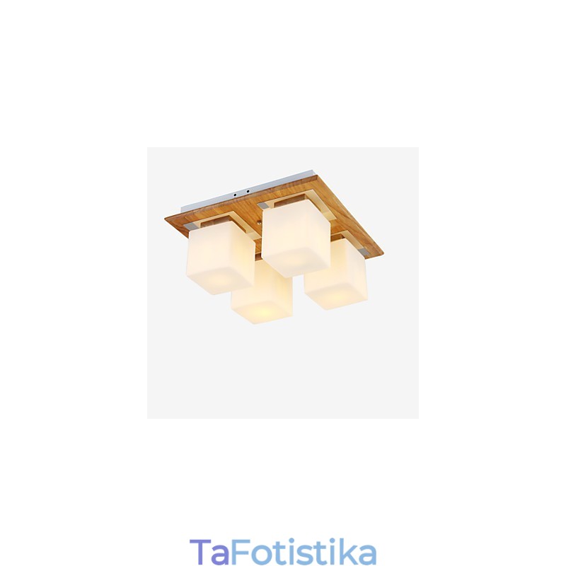 Flush Mount Mini Style Modern Contemporary Wood Bamboo