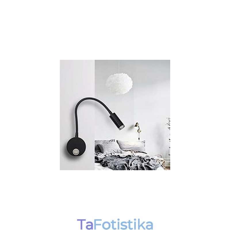 Το επιτοίχιο φωτιστικό του φωτιστικού τοίχου του κεφαλιού του κρεβατιού του σωλήνα φωτίζεται από το φως ανάγνωσης