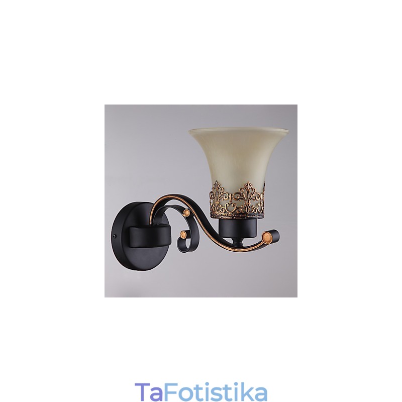 Single Head Amercian Countryside Vintage Metal με Γυάλινο Επιτοίχιο Φωτιστικό για την Καντίνα Σαλόνι Είσοδος Φουαγιέ Διακοσμητικό Επιτοίχιο Φωτιστικό