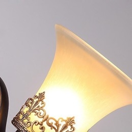 Single Head Amercian Countryside Vintage Metal με Γυάλινο Επιτοίχιο Φωτιστικό για την Καντίνα Σαλόνι Είσοδος Φουαγιέ Διακοσμητικό Επιτοίχιο Φωτιστικό