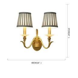 Απλό Country Traditional Classic Brass χαρακτηριστικό για Mini Style Uplight Απλίκες τοίχου Φωτιστικό τοίχου