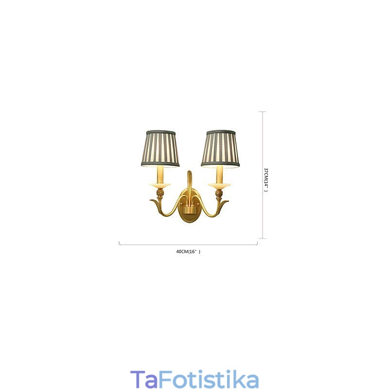 Απλό Country Traditional Classic Brass χαρακτηριστικό για Mini Style Uplight Απλίκες τοίχου Φωτιστικό τοίχου
