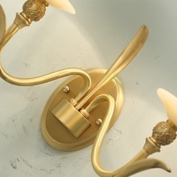 Απλό Country Traditional Classic Brass χαρακτηριστικό για Mini Style Uplight Απλίκες τοίχου Φωτιστικό τοίχου