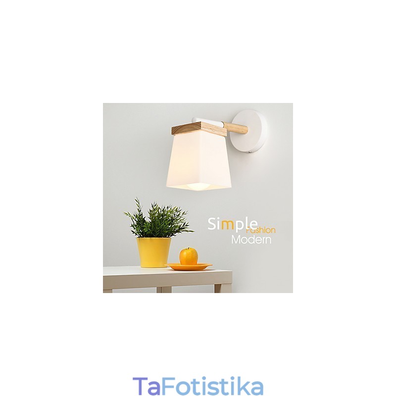Φωτιστικό τοίχου Squere Glassshade για Υπνοδωμάτιο Μοντέρνο Φωτιστικό Περιβάλλοντος Απλίκες τοίχου Φωτιστικό τοίχου