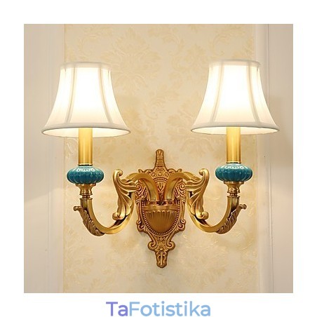 Απλό Country Traditional Classic Brass χαρακτηριστικό για Mini Style Uplight Απλίκες τοίχου Φωτιστικό τοίχου Απλό Country Traditional Classic Brass χαρακτηριστικό για Mini Style Uplight Απλίκες τοίχου Φωτιστικό τοίχου