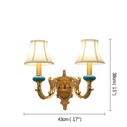 Απλό Country Traditional Classic Brass χαρακτηριστικό για Mini Style Uplight Απλίκες τοίχου Φωτιστικό τοίχου