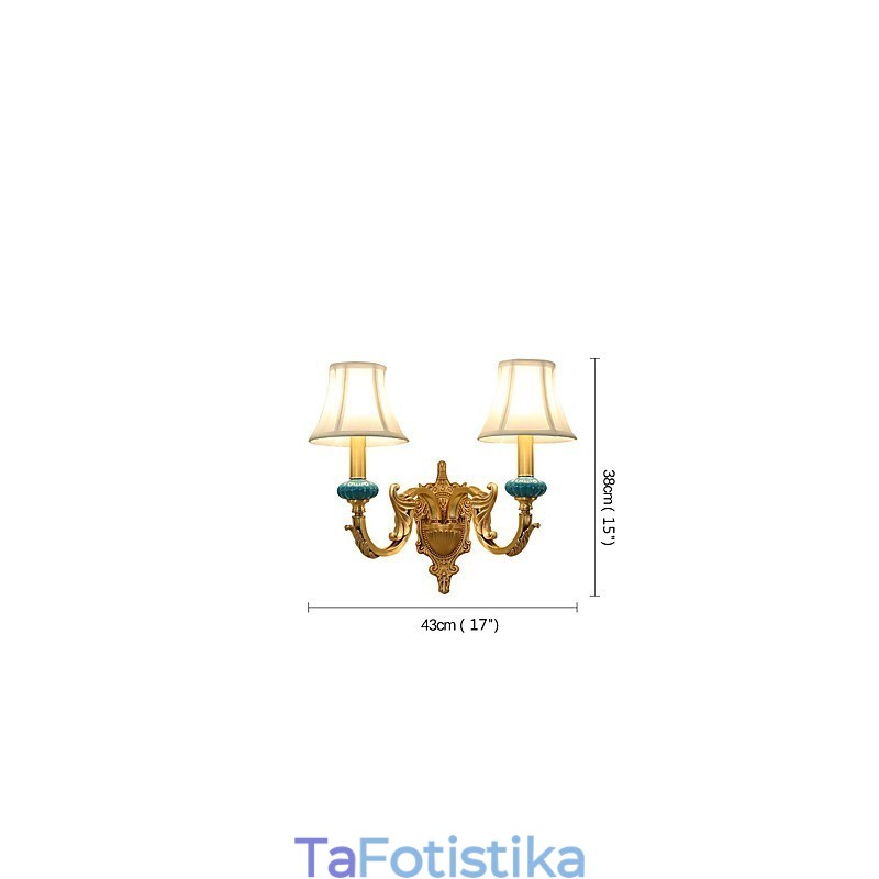 Απλό Country Traditional Classic Brass χαρακτηριστικό για Mini Style Uplight Απλίκες τοίχου Φωτιστικό τοίχου