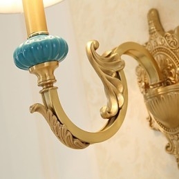 Απλό Country Traditional Classic Brass χαρακτηριστικό για Mini Style Uplight Απλίκες τοίχου Φωτιστικό τοίχου