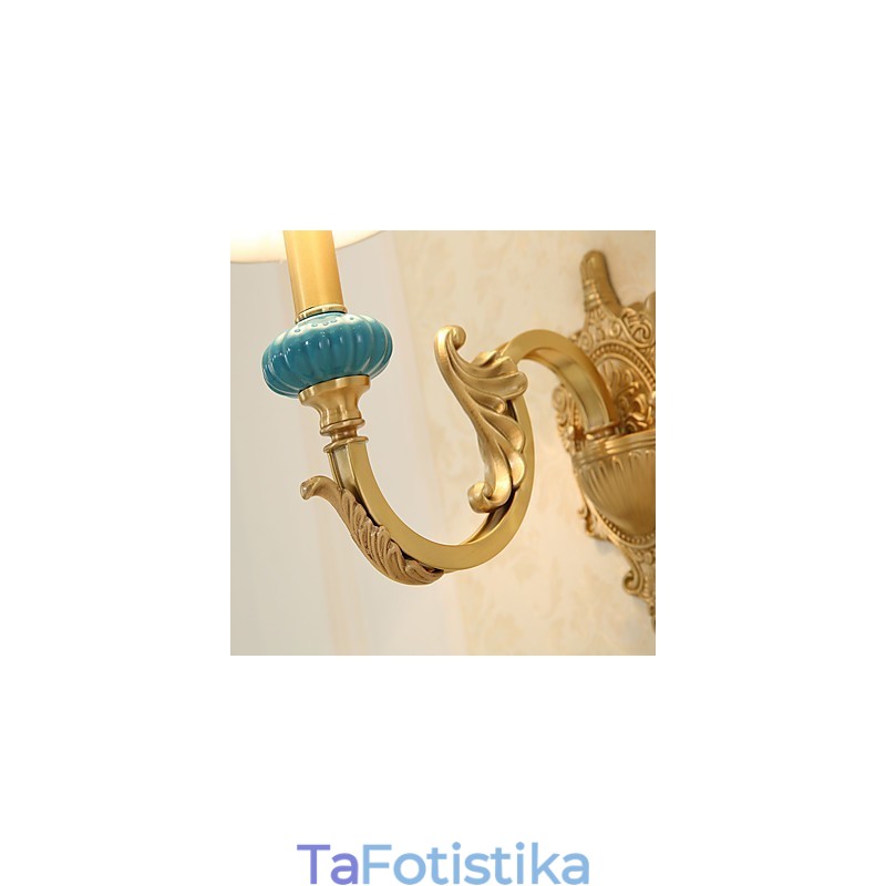 Απλό Country Traditional Classic Brass χαρακτηριστικό για Mini Style Uplight Απλίκες τοίχου Φωτιστικό τοίχου