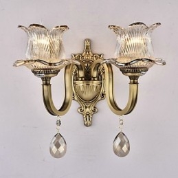 Rustic Lodge Brass Χαρακτηριστικό για Mini Style Uplight Απλίκες τοίχου Φωτιστικό τοίχου