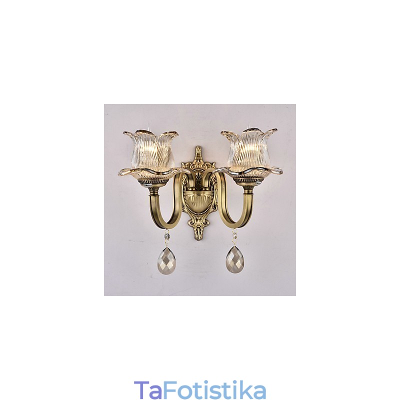 Rustic Lodge Brass Χαρακτηριστικό για Mini Style Uplight Απλίκες τοίχου Φωτιστικό τοίχου