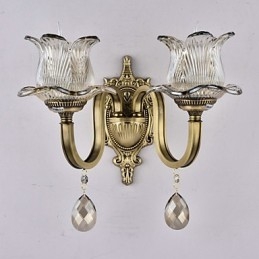 Rustic Lodge Brass Χαρακτηριστικό για Mini Style Uplight Απλίκες τοίχου Φωτιστικό τοίχου