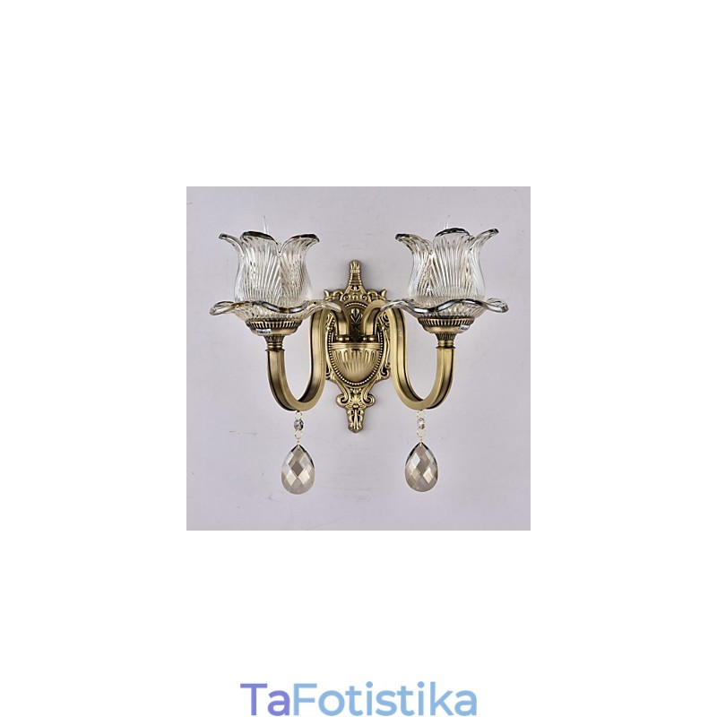 Rustic Lodge Brass Χαρακτηριστικό για Mini Style Uplight Απλίκες τοίχου Φωτιστικό τοίχου