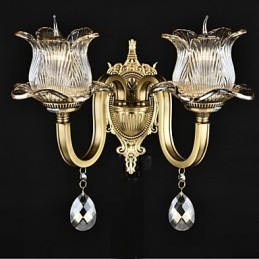 Rustic Lodge Brass Χαρακτηριστικό για Mini Style Uplight Απλίκες τοίχου Φωτιστικό τοίχου