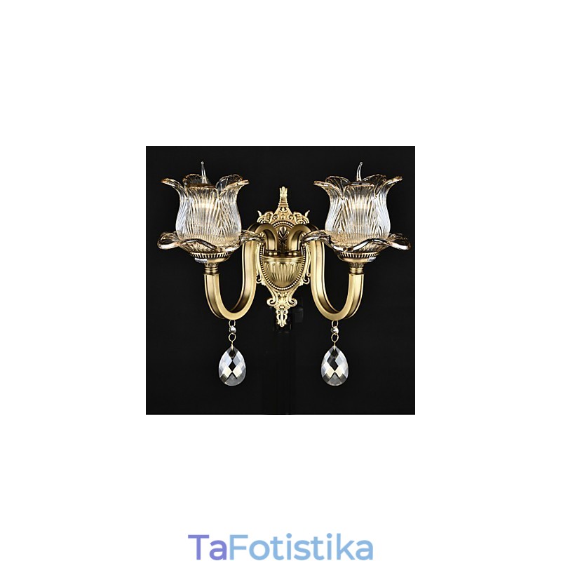 Rustic Lodge Brass Χαρακτηριστικό για Mini Style Uplight Απλίκες τοίχου Φωτιστικό τοίχου
