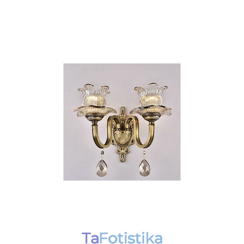 Rustic Lodge Brass Χαρακτηριστικό για Mini Style Uplight Απλίκες τοίχου Φωτιστικό τοίχου