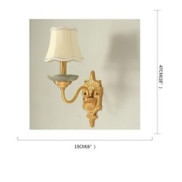 Απλό Country Traditional Classic Brass χαρακτηριστικό για Mini Style Uplight Απλίκες τοίχου Φωτιστικό τοίχου