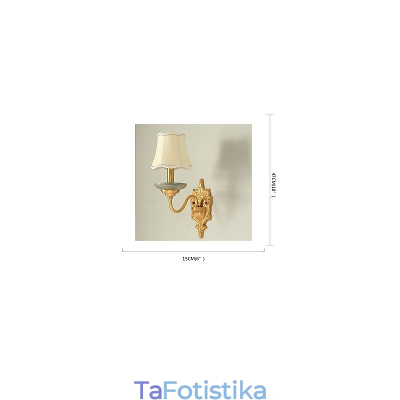 Απλό Country Traditional Classic Brass χαρακτηριστικό για Mini Style Uplight Απλίκες τοίχου Φωτιστικό τοίχου
