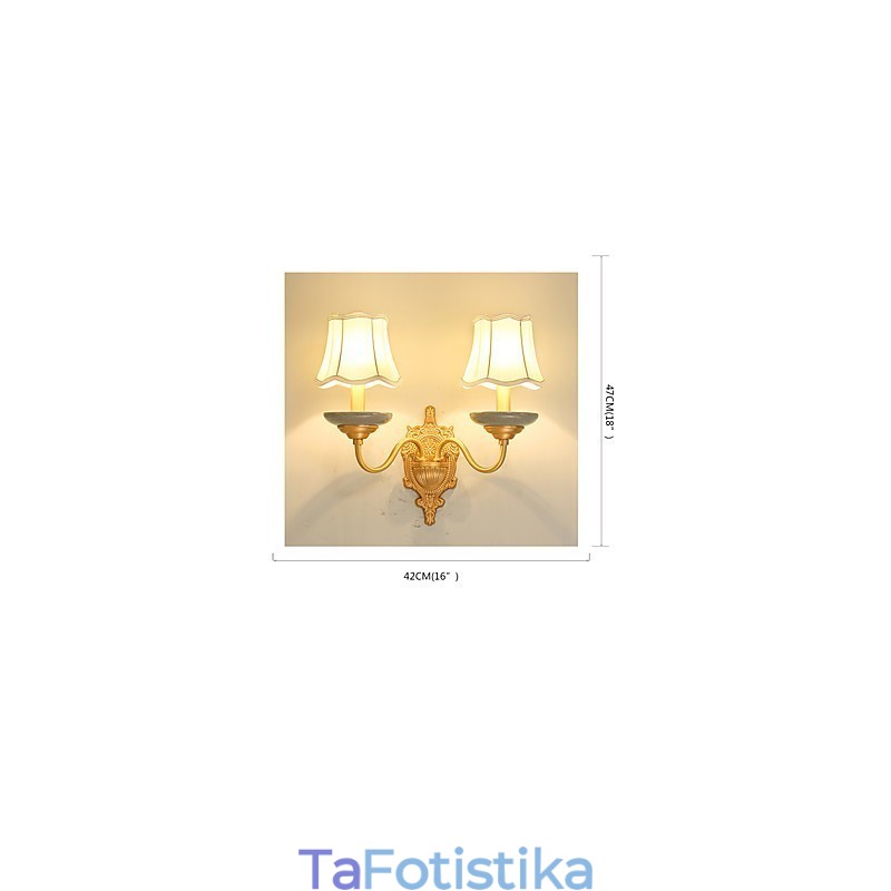 Απλή Country Traditional Classic Brass χαρακτηριστικό για Mini Style Uplight Απλίκες τοίχου Φωτιστικό τοίχου Pu