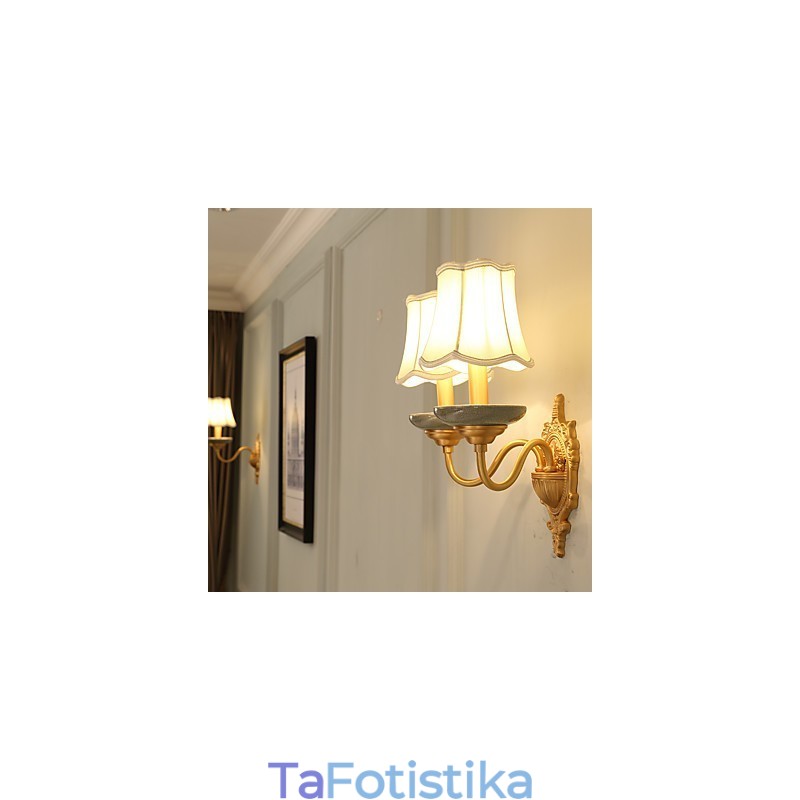 Απλή Country Traditional Classic Brass χαρακτηριστικό για Mini Style Uplight Απλίκες τοίχου Φωτιστικό τοίχου Pu