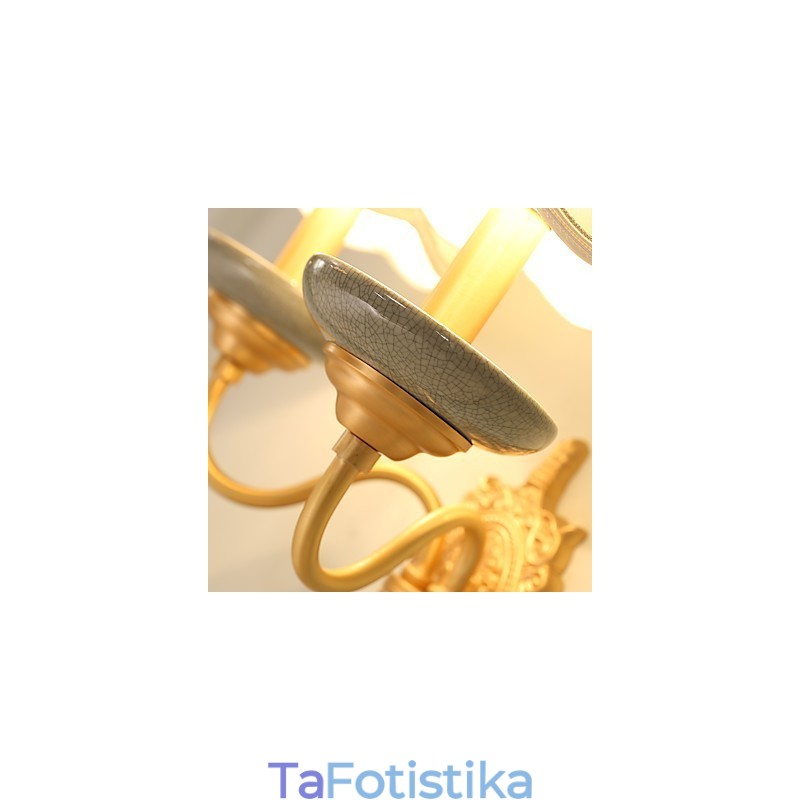 Απλή Country Traditional Classic Brass χαρακτηριστικό για Mini Style Uplight Απλίκες τοίχου Φωτιστικό τοίχου Pu