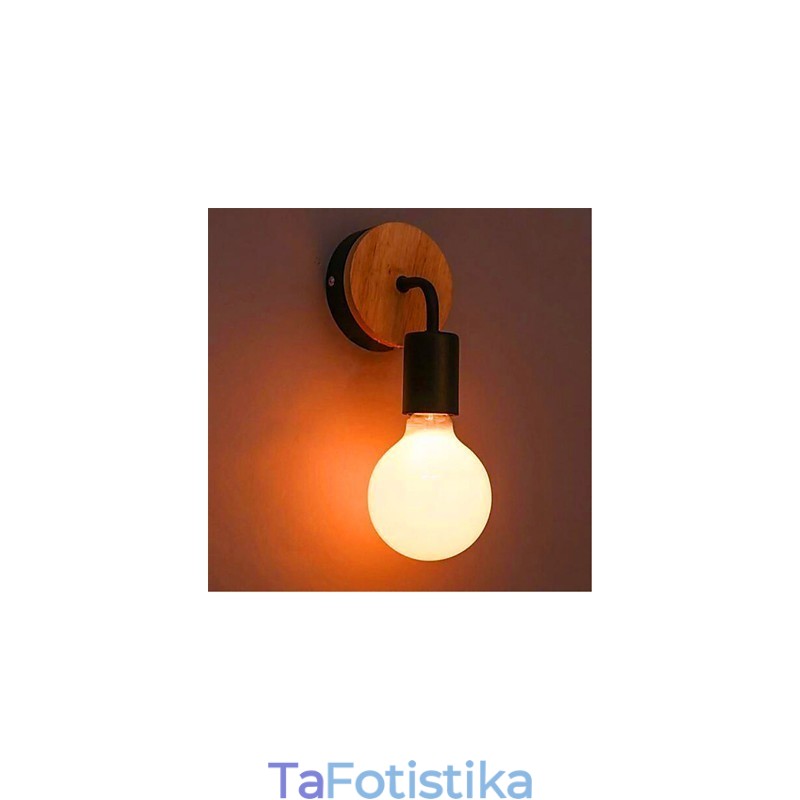 Μοντέρνο Minimalist Creative Personality Ξύλινο Σιδερένιο Φωτιστικό Διάδρομος Μπαλκόνι Υπνοδωμάτιο Σιδερένιο Φωτιστικό Τοίχου
