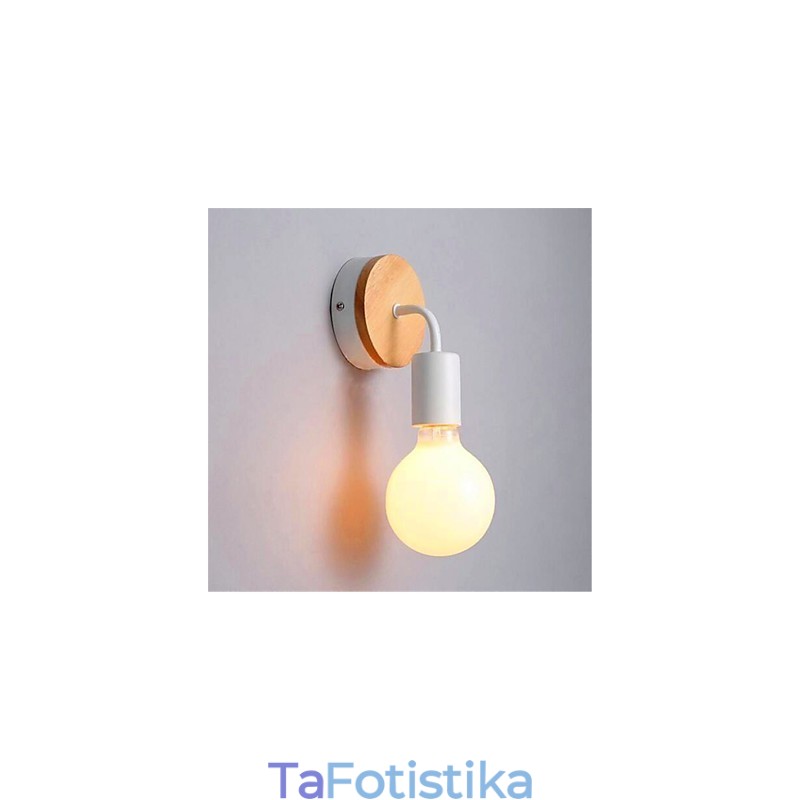 Μοντέρνο Minimalist Creative Personality Ξύλινο Σιδερένιο Φωτιστικό Διάδρομος Μπαλκόνι Υπνοδωμάτιο Σιδερένιο Φωτιστικό Τοίχου