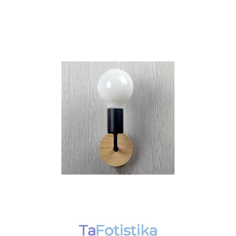 Μοντέρνο Minimalist Creative Personality Ξύλινο Σιδερένιο Φωτιστικό Διάδρομος Μπαλκόνι Υπνοδωμάτιο Σιδερένιο Φωτιστικό Τοίχου