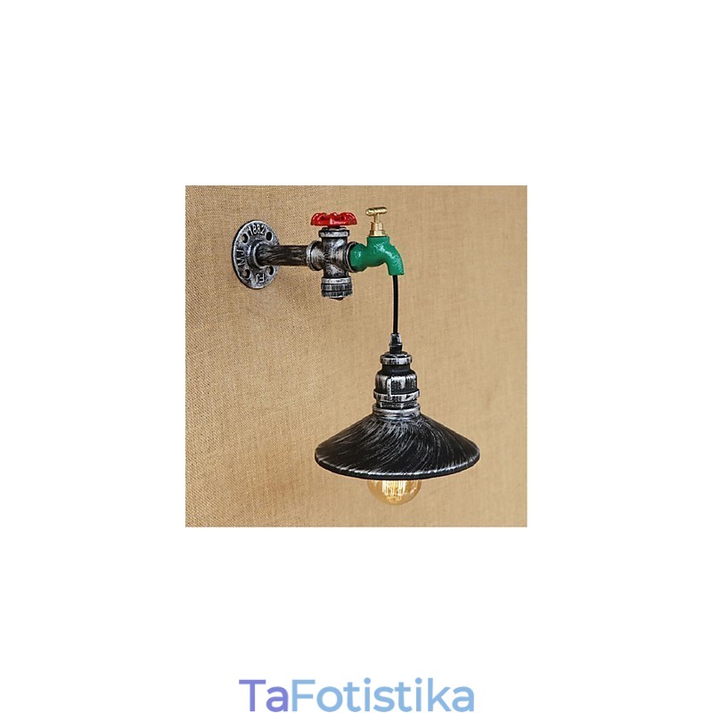 Ρουστίκ Lodge Painting Χαρακτηριστικό για Απλίκες Τοίχου Περιβάλλοντος Φωτιστικό τοίχου