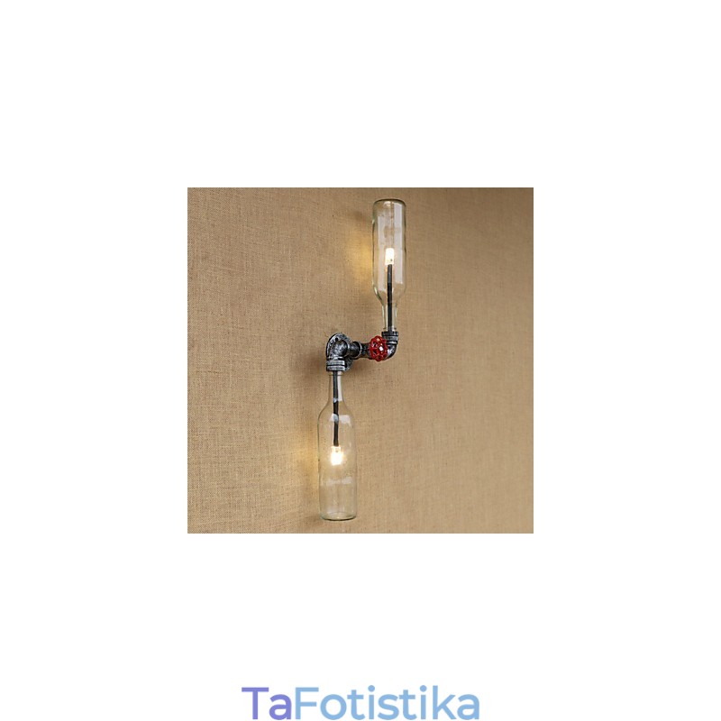 Rustic Lodge Brass Χαρακτηριστικό για Απλίκες Τοίχου Περιβάλλοντος Φωτιστικό τοίχου