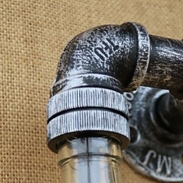 Rustic Lodge Brass Χαρακτηριστικό για Απλίκες Τοίχου Περιβάλλοντος Φωτιστικό τοίχου