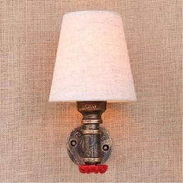 Rustic Lodge Brass Χαρακτηριστικό για Απλίκες Τοίχου Περιβάλλοντος Φωτιστικό τοίχου