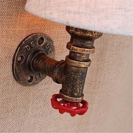 Rustic Lodge Brass Χαρακτηριστικό για Απλίκες Τοίχου Περιβάλλοντος Φωτιστικό τοίχου