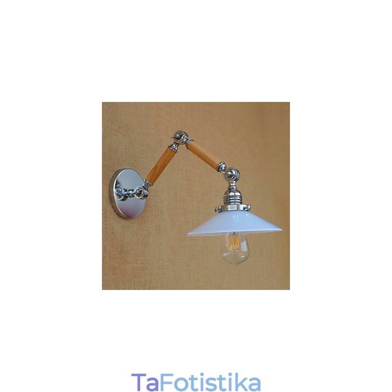 Μοντέρνο μοντέρνο χαρακτηριστικό Chrome για Φωτιστικό Περιβάλλοντος Περιστρεφόμενου Βραχίονα Φωτιστικό Τοίχου Κουνιστικού Βραχίονα