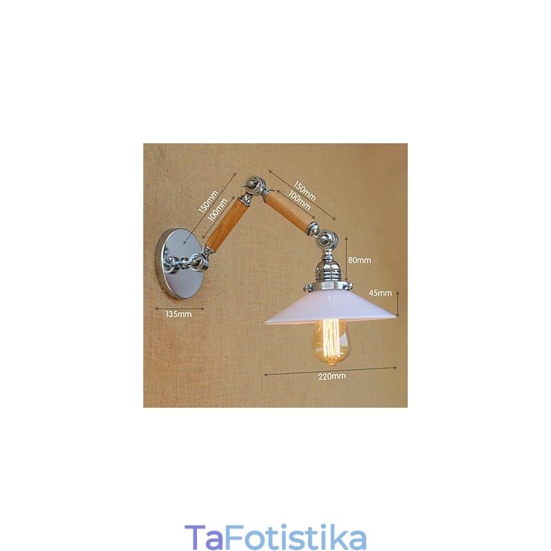 Μοντέρνο μοντέρνο χαρακτηριστικό Chrome για Φωτιστικό Περιβάλλοντος Περιστρεφόμενου Βραχίονα Φωτιστικό Τοίχου Κουνιστικού Βραχίονα